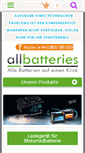 Mobile Screenshot of all-batteries.de